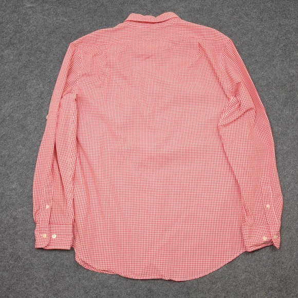 U.S.‎ Polo Assn. Men's XL Red Gingham Check Long Sleeve Button Down Shirt - Picture 5 of 9
